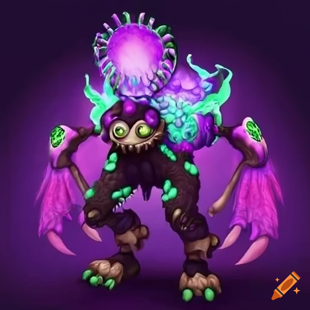 Image of an ethereal worship monster with mech, poison, and shadow ...