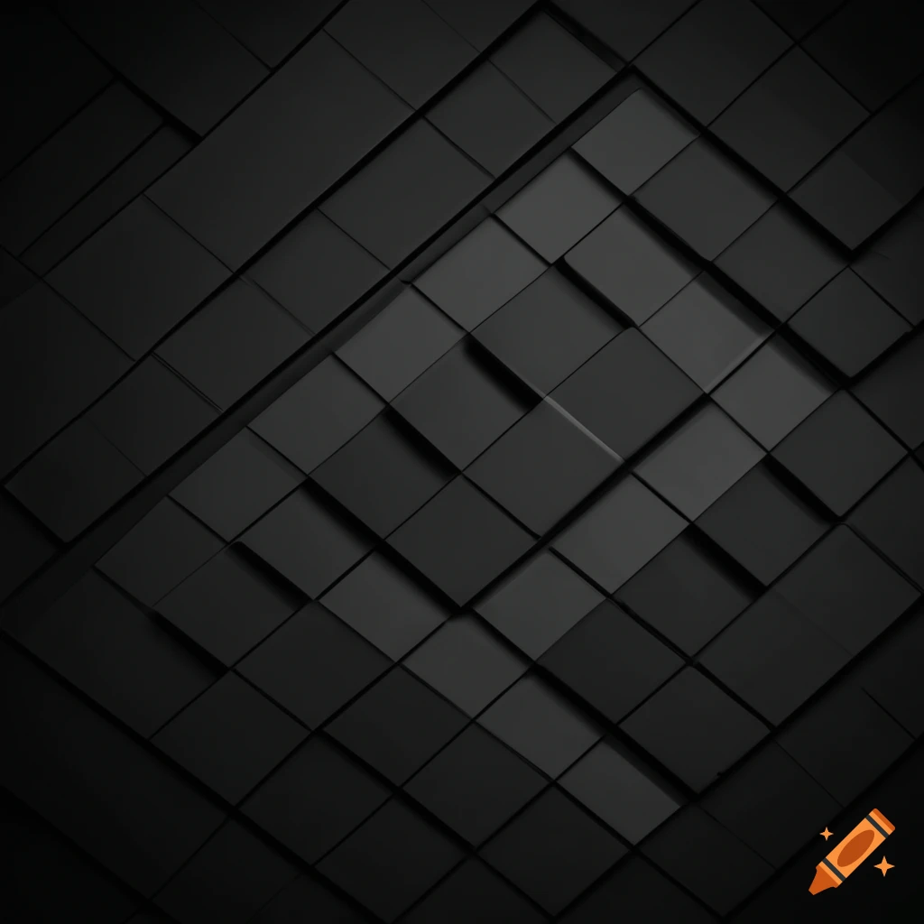 Geometric shapes on a black background
