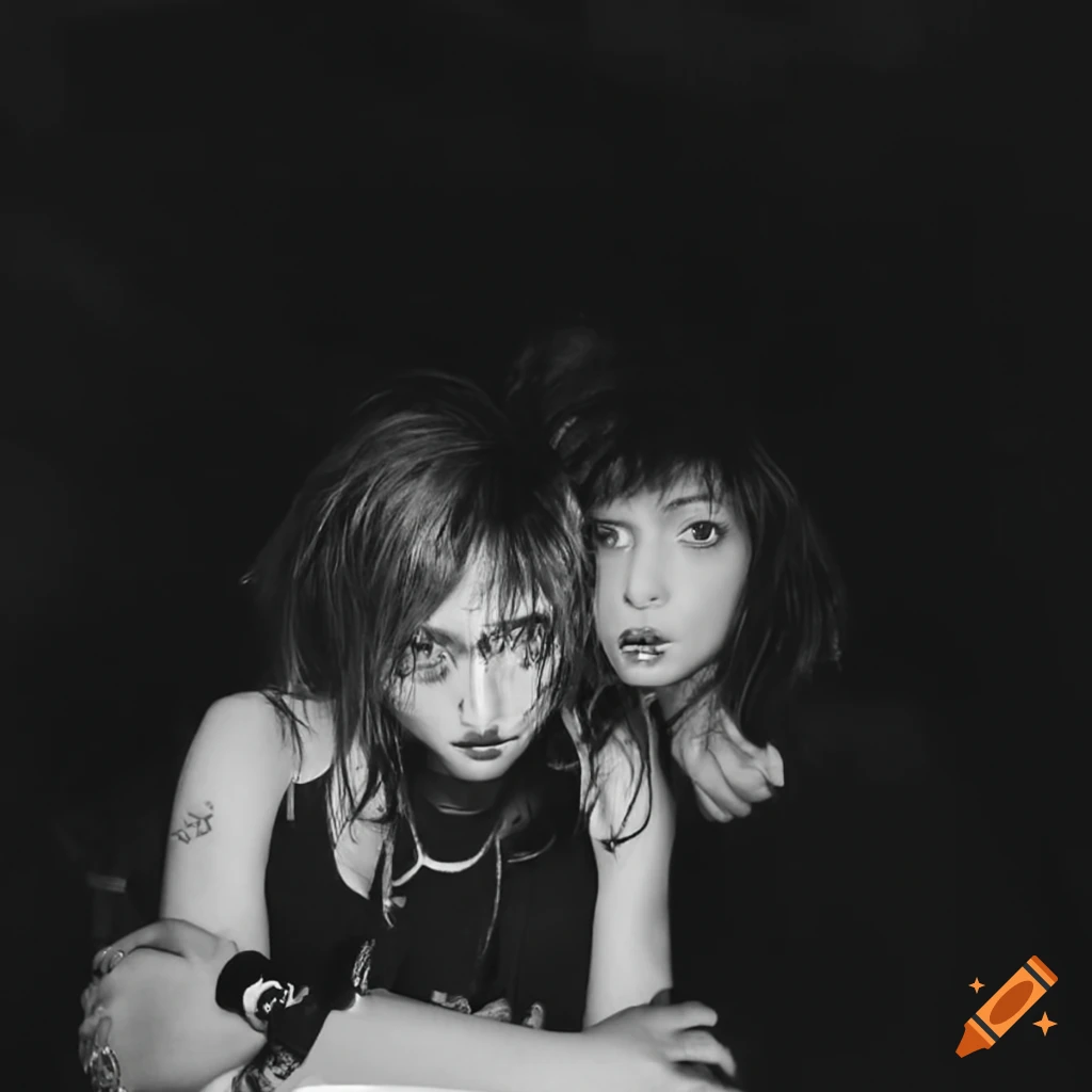 black and white y2k fashion