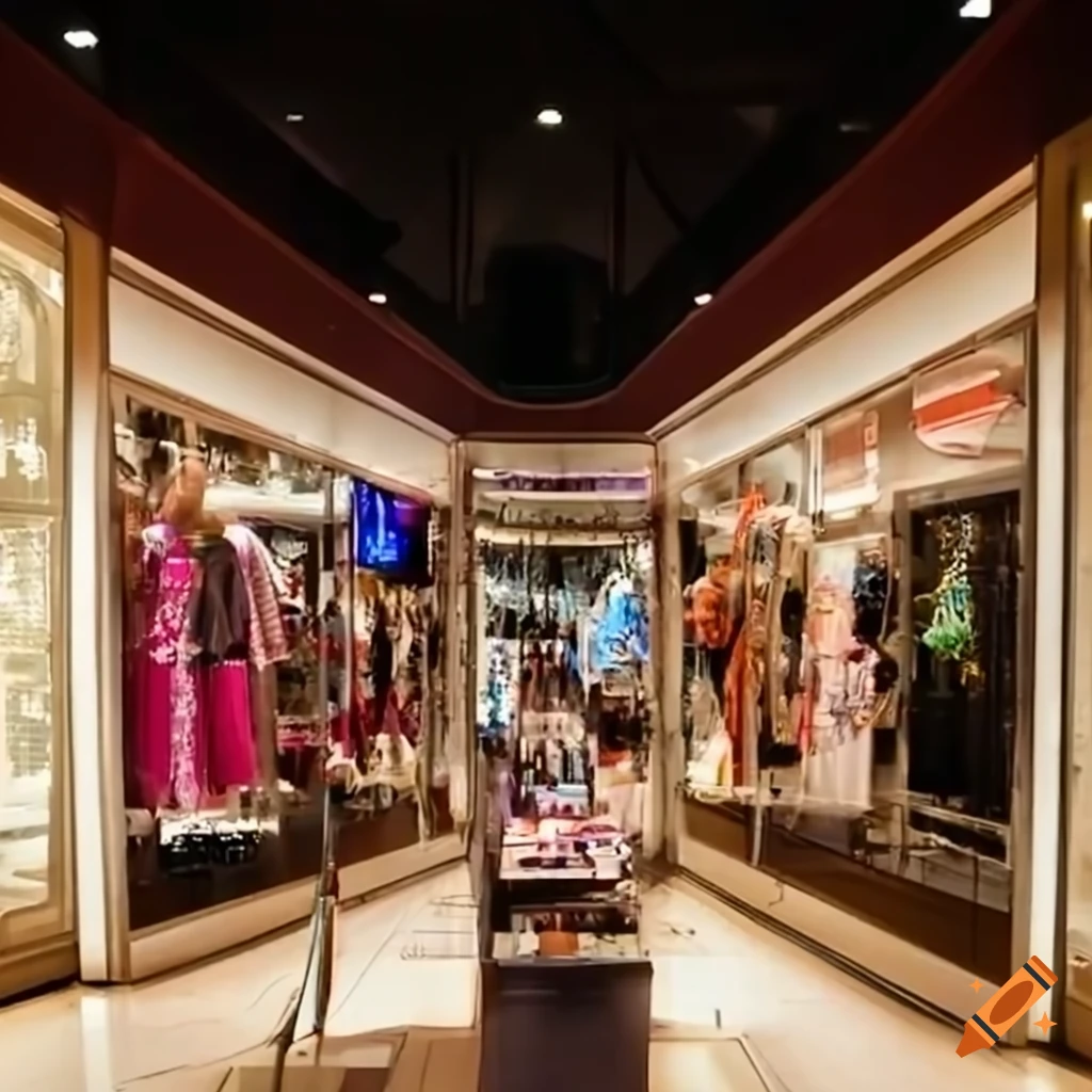 vibrant mall interior