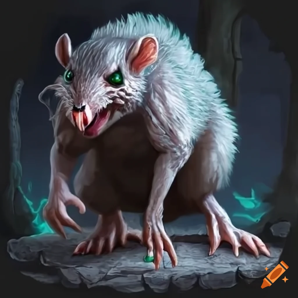 White Rock Giant Rat From D d On Craiyon