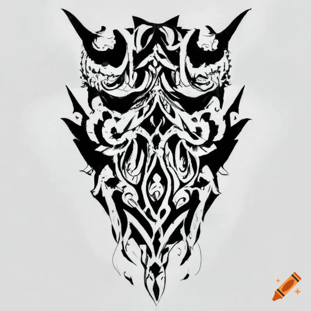 Black Tribal Tattoo Designs Stock Illustration - Download Image Now -  Abstract, Angel, Backgrounds - iStock