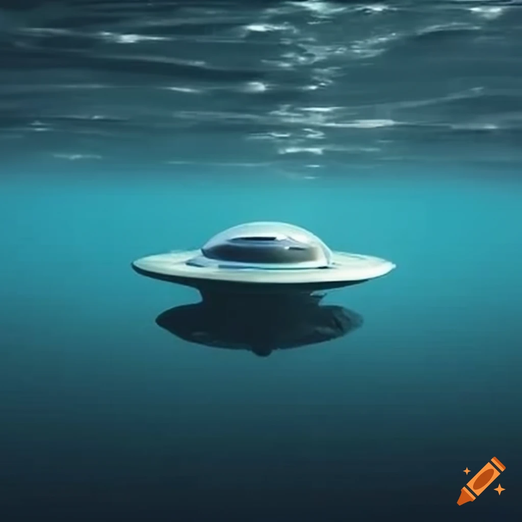 sighting of a UFO above a lake