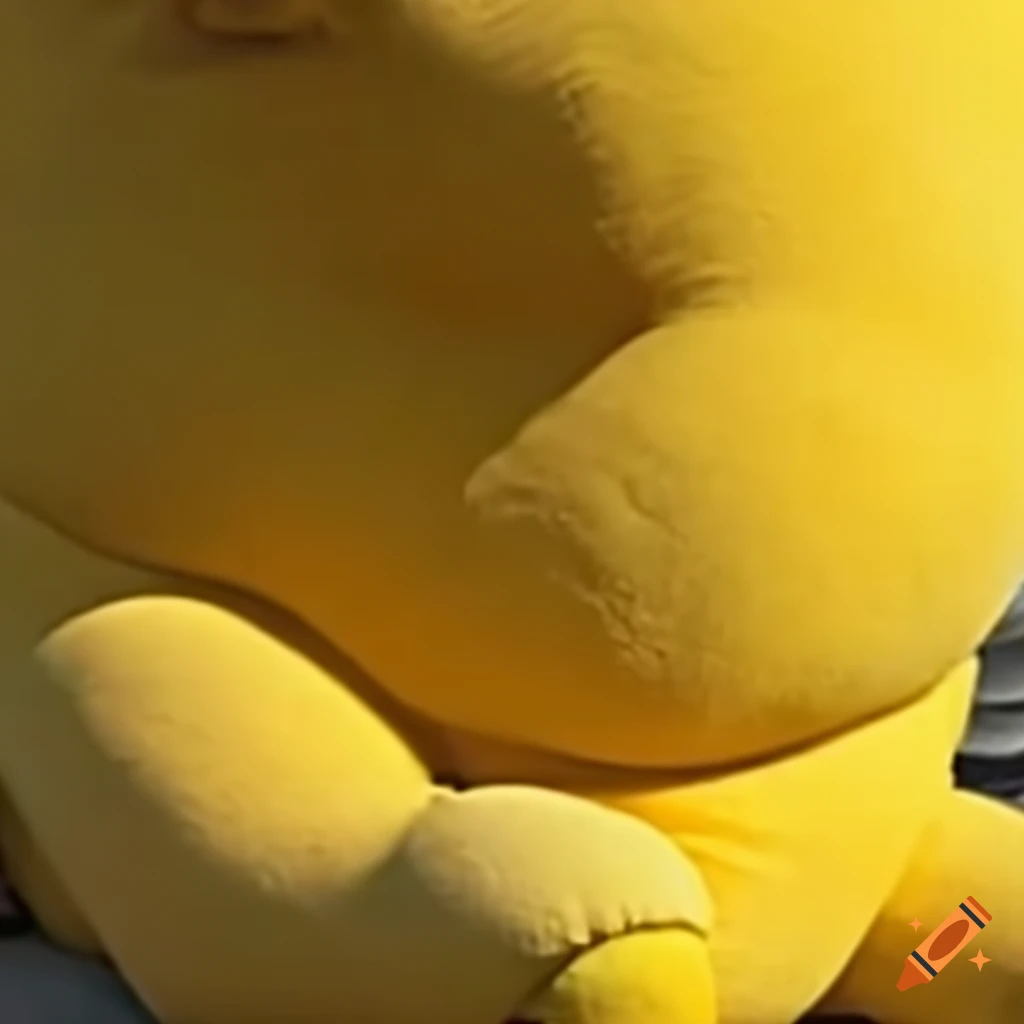 close-up of Winnie the Pooh's feet