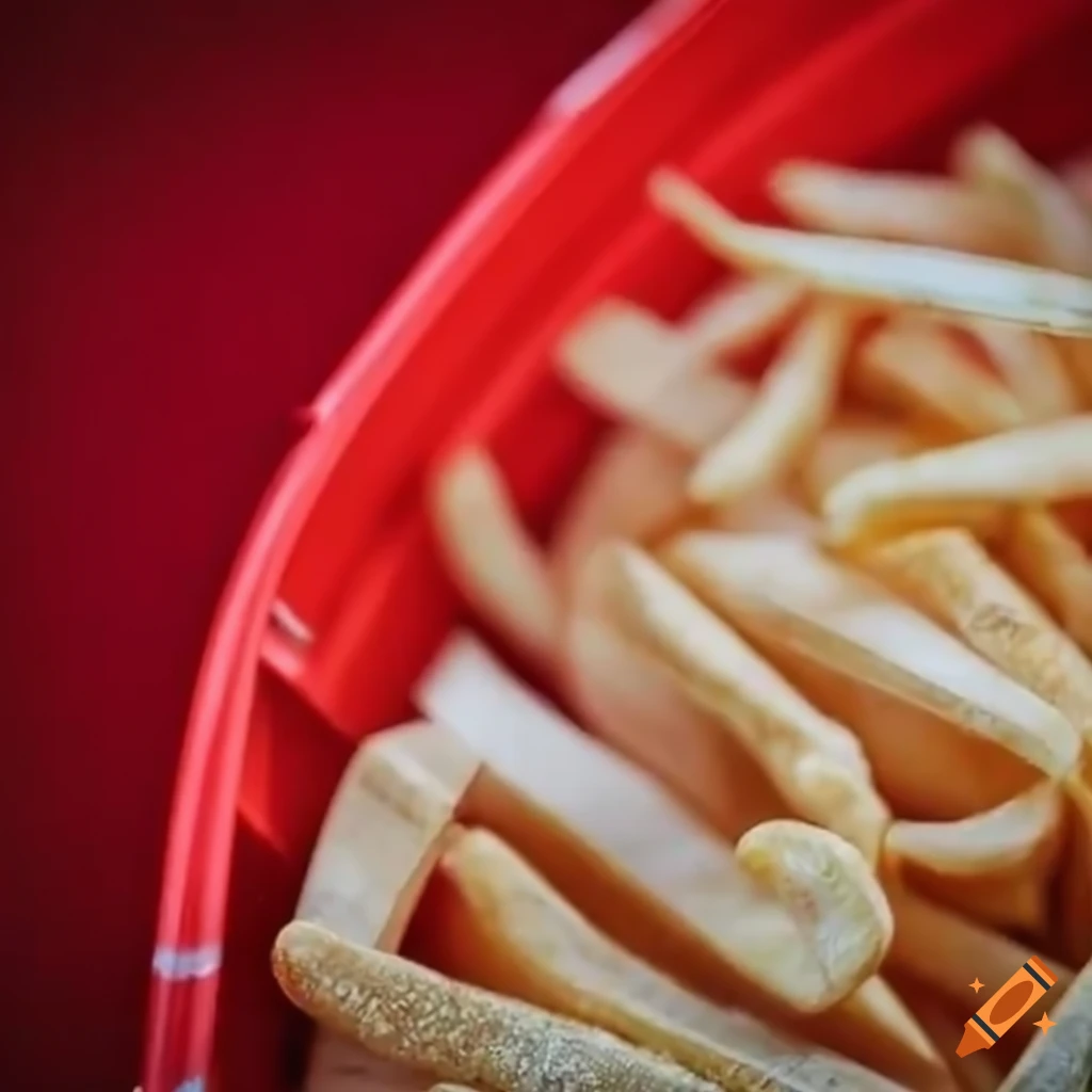 papas fritas in a red and white striped popcorn box