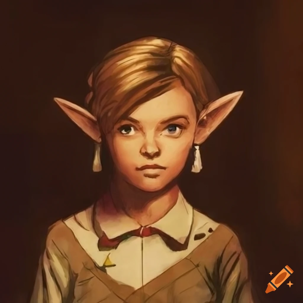 graphic novel illustration inspired by Zelda game