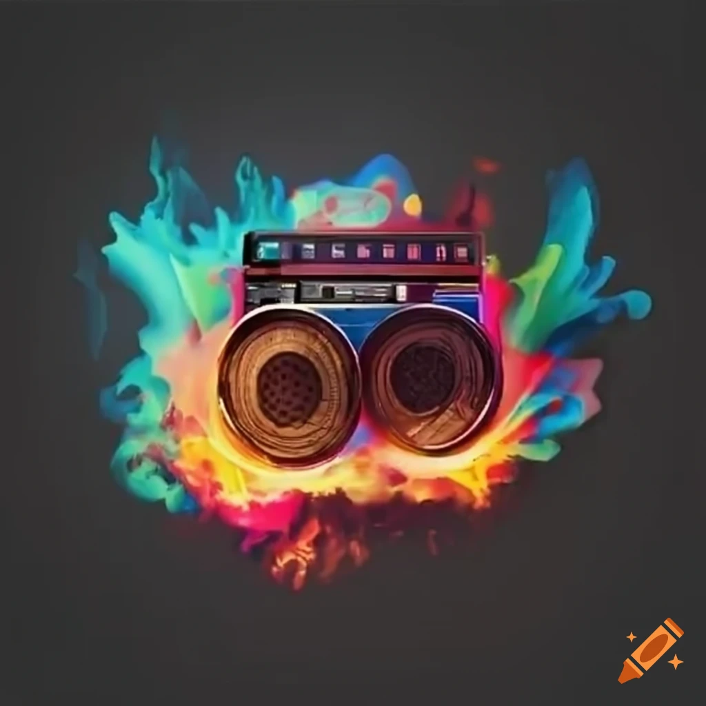 Boombox explosion logo