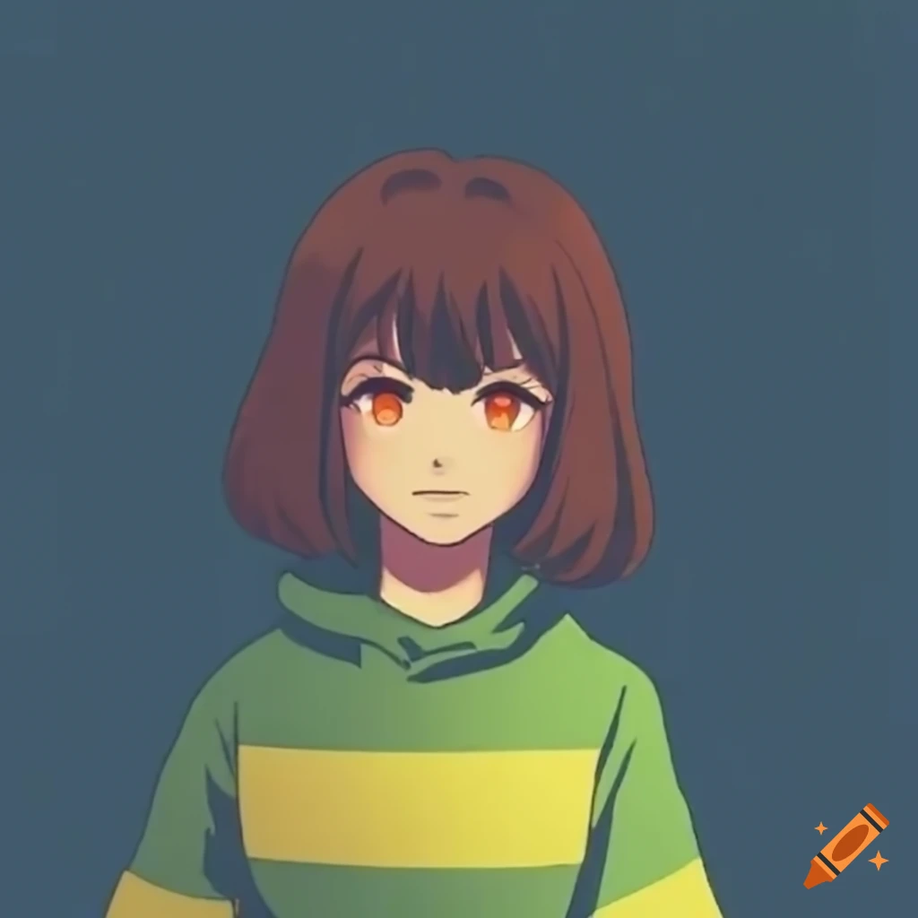 Artistic depiction of chara from undertale