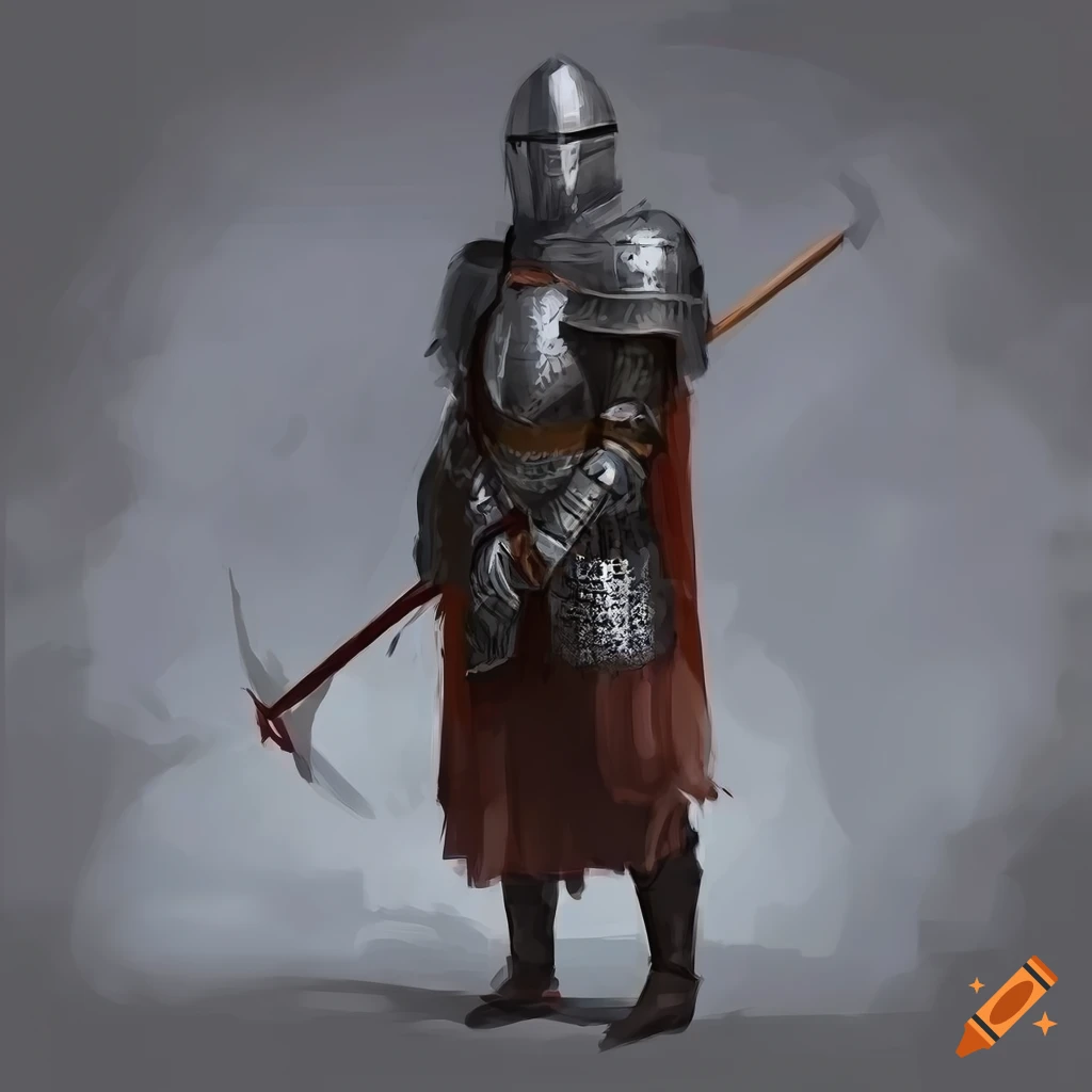 digital artwork of a medieval knight