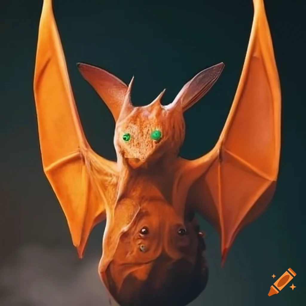 bat-shaped pumpkin for Halloween