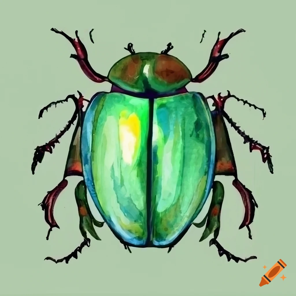 Vectorized Ink Sketch of a Ladybug Stock Vector - Illustration of cartoon,  ladybird: 90035872