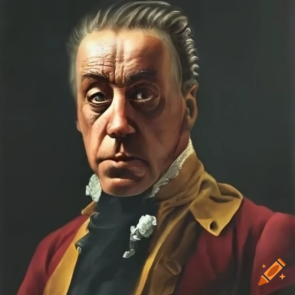 portrait of Till Lindemann in baroque attire