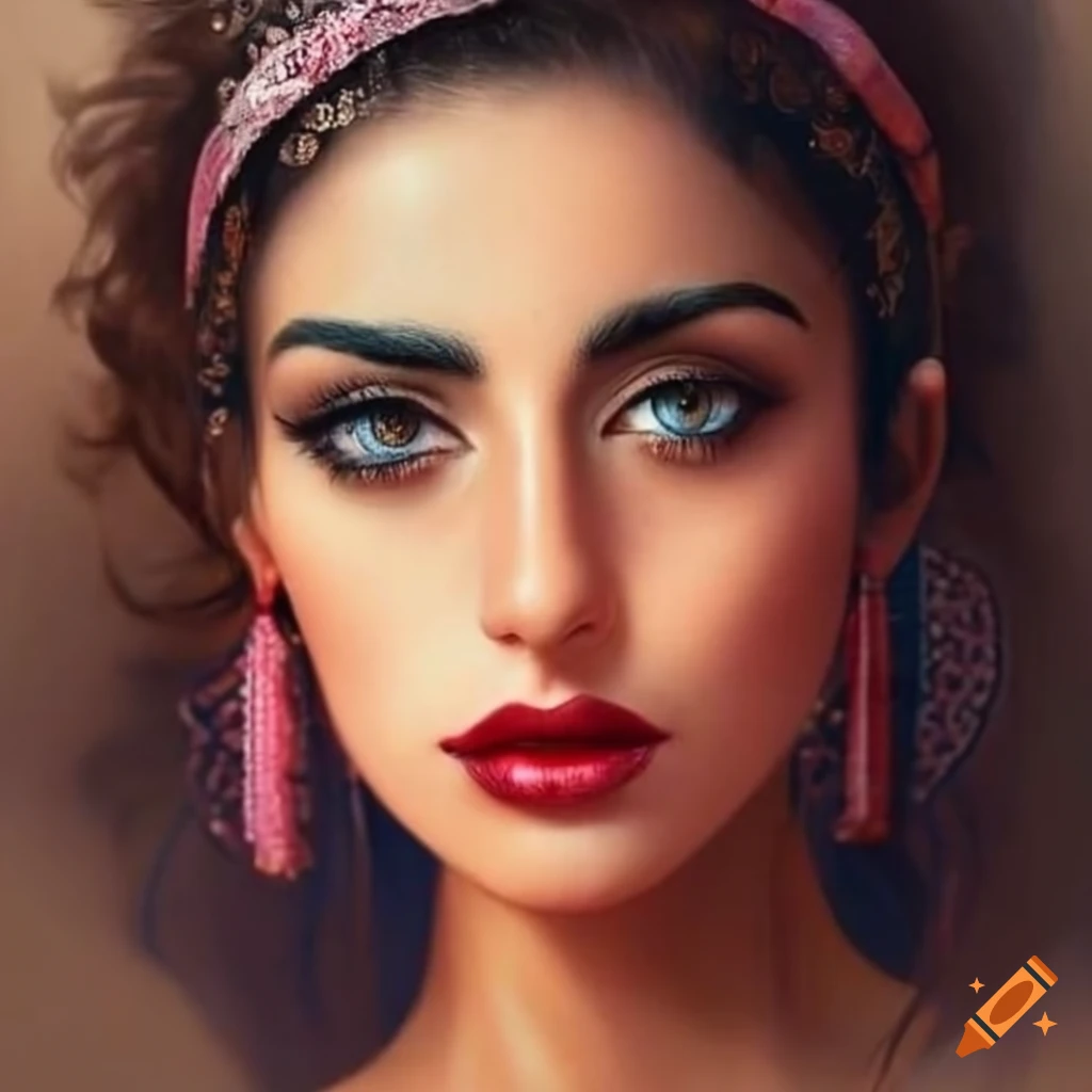portrait of a beautiful Persian girl