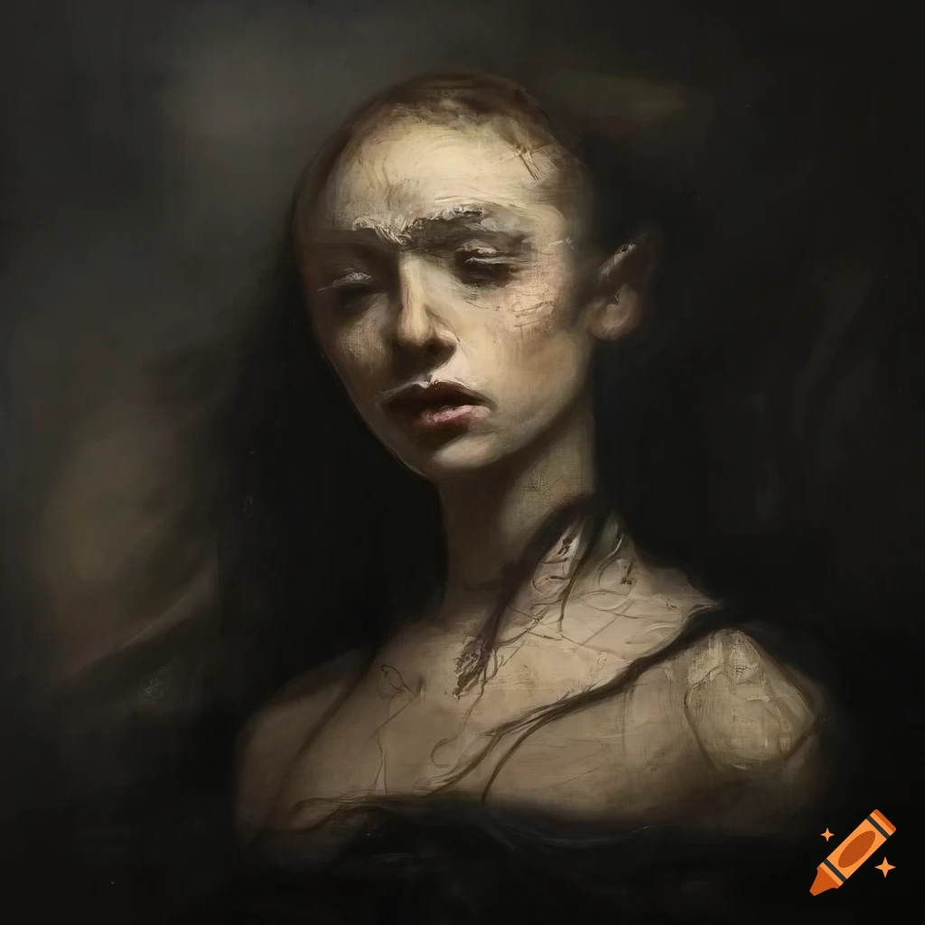 Dark Romantic Painting Of Plant Roots By Nicola Samori On Craiyon
