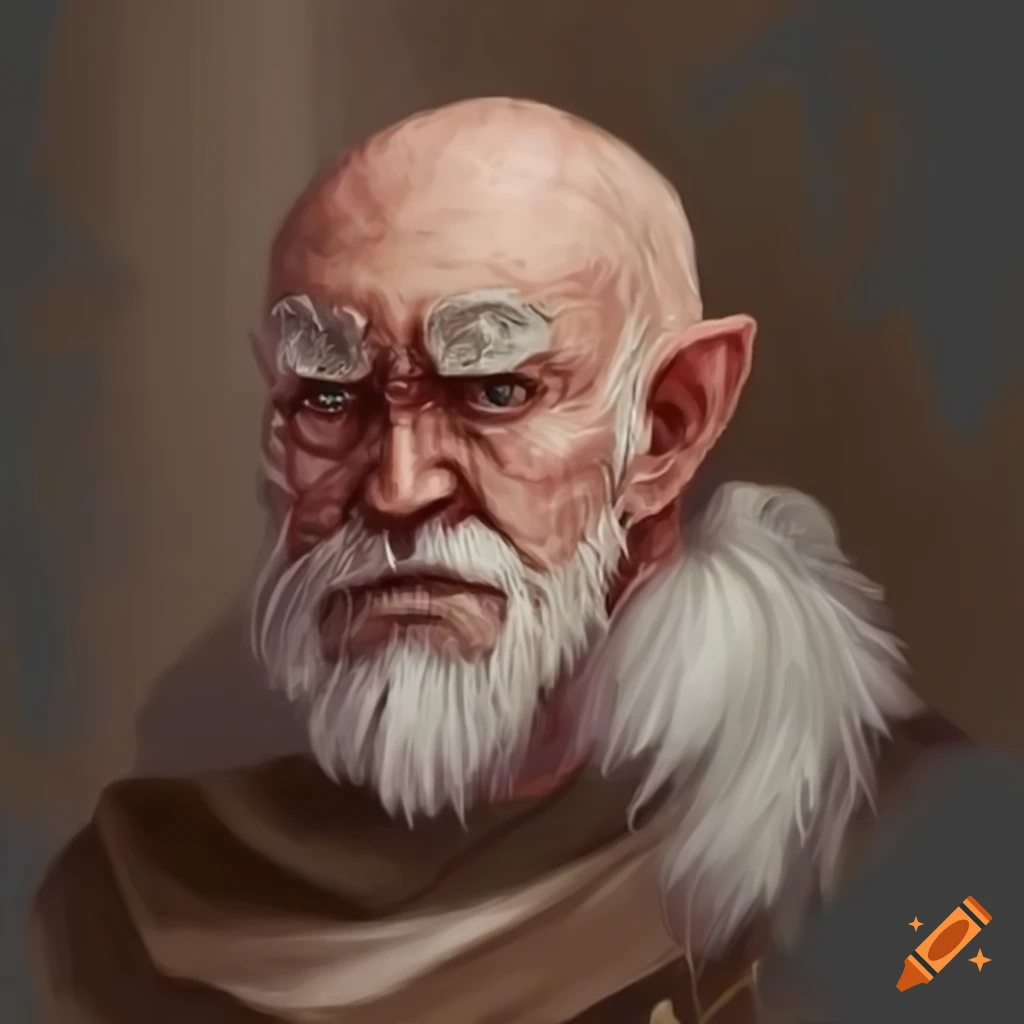 portrait of an older man with a book
