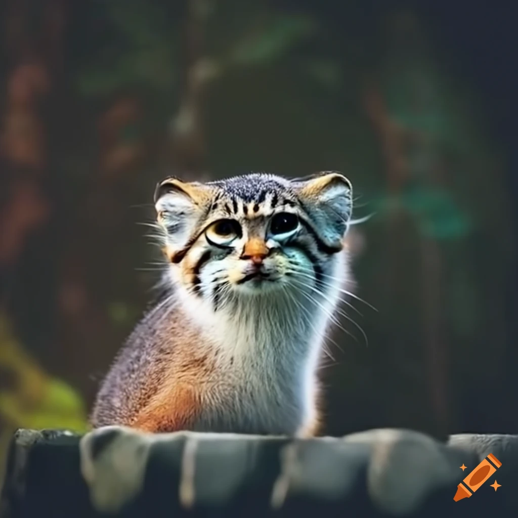 Pallas cats in a busy city
