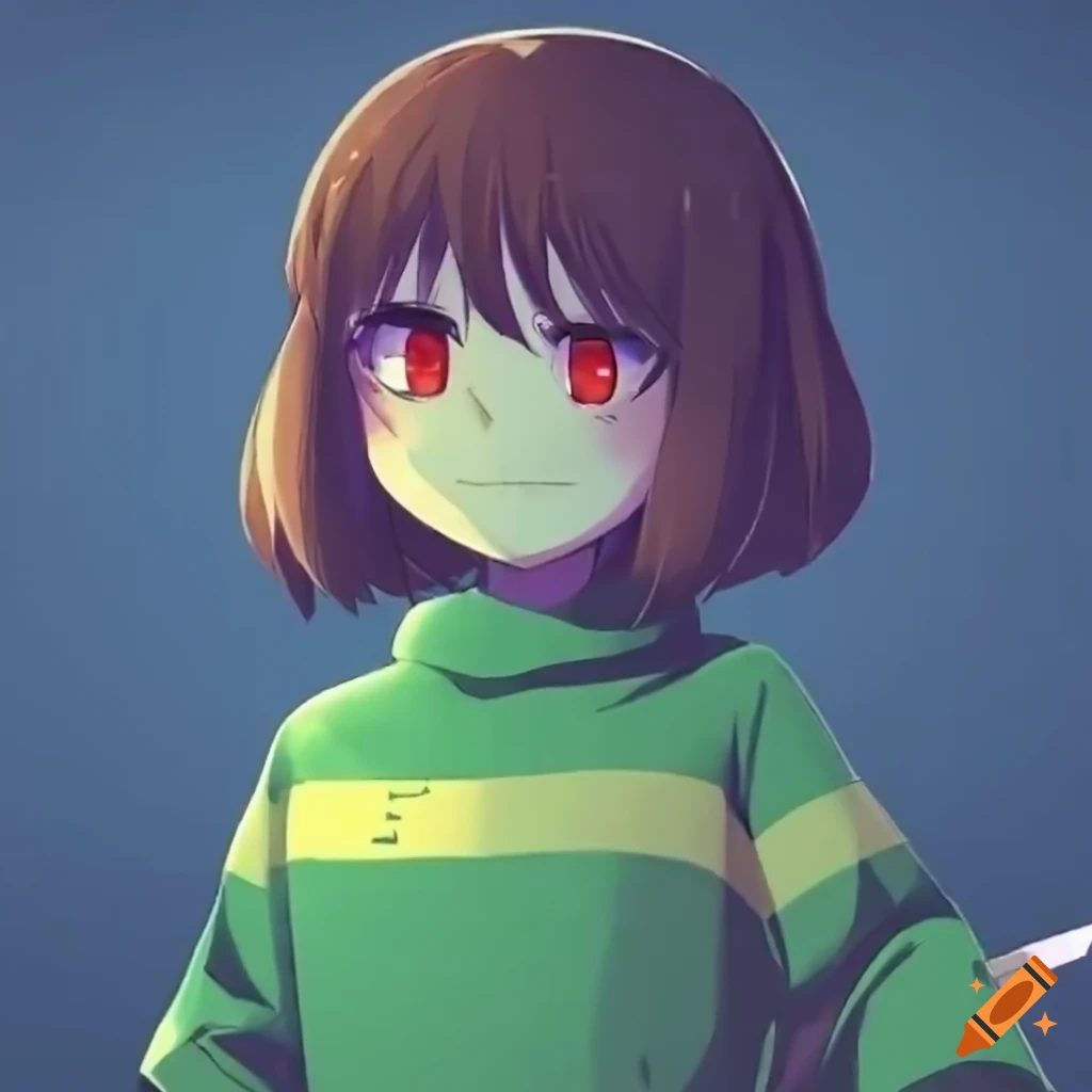 artistic depiction of Older Chara Dreemurr from Undertale