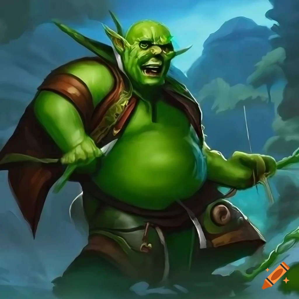 fantasy-artwork-of-a-green-skinned-goblin-in-chinese-attire-on-craiyon