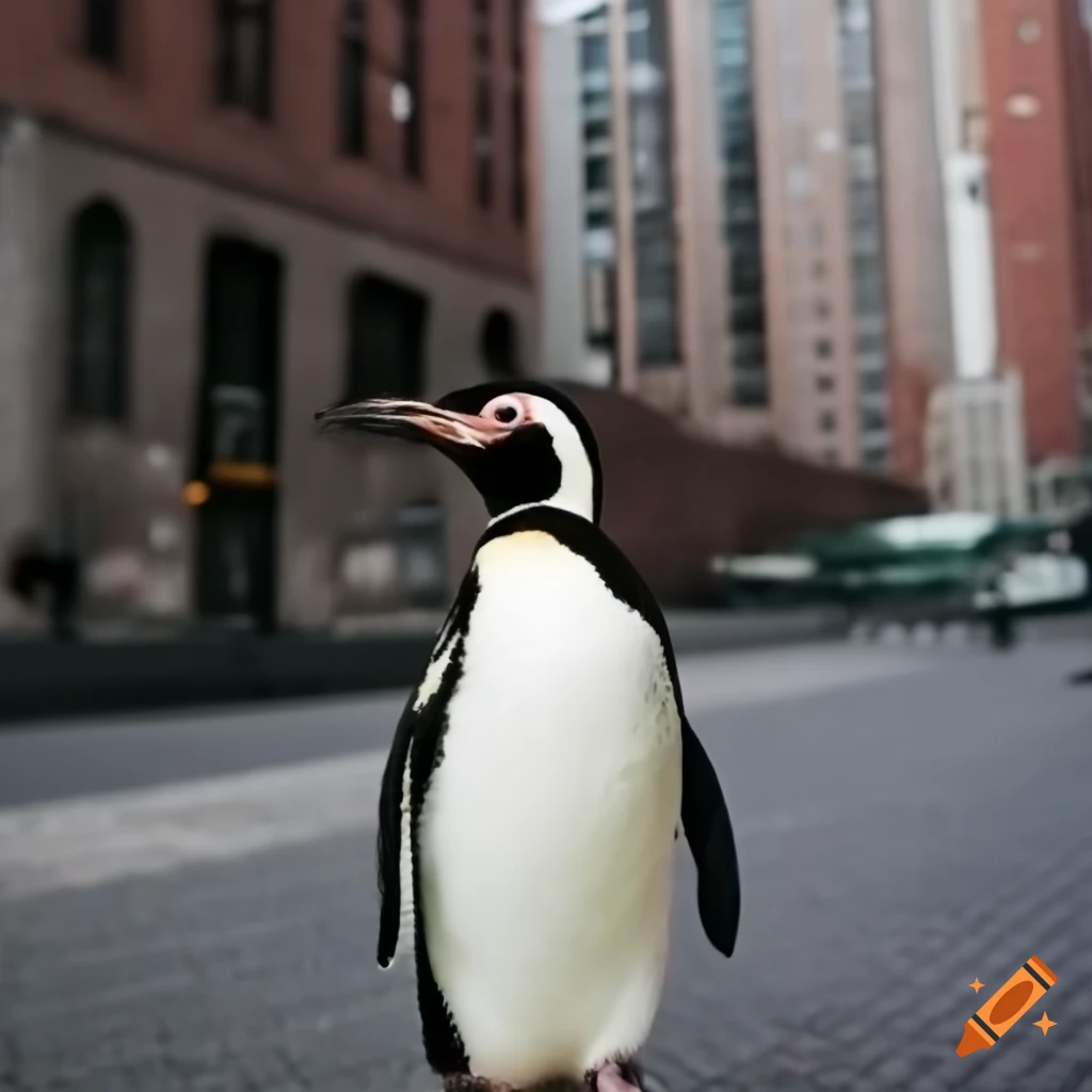 penguin in Manhattan