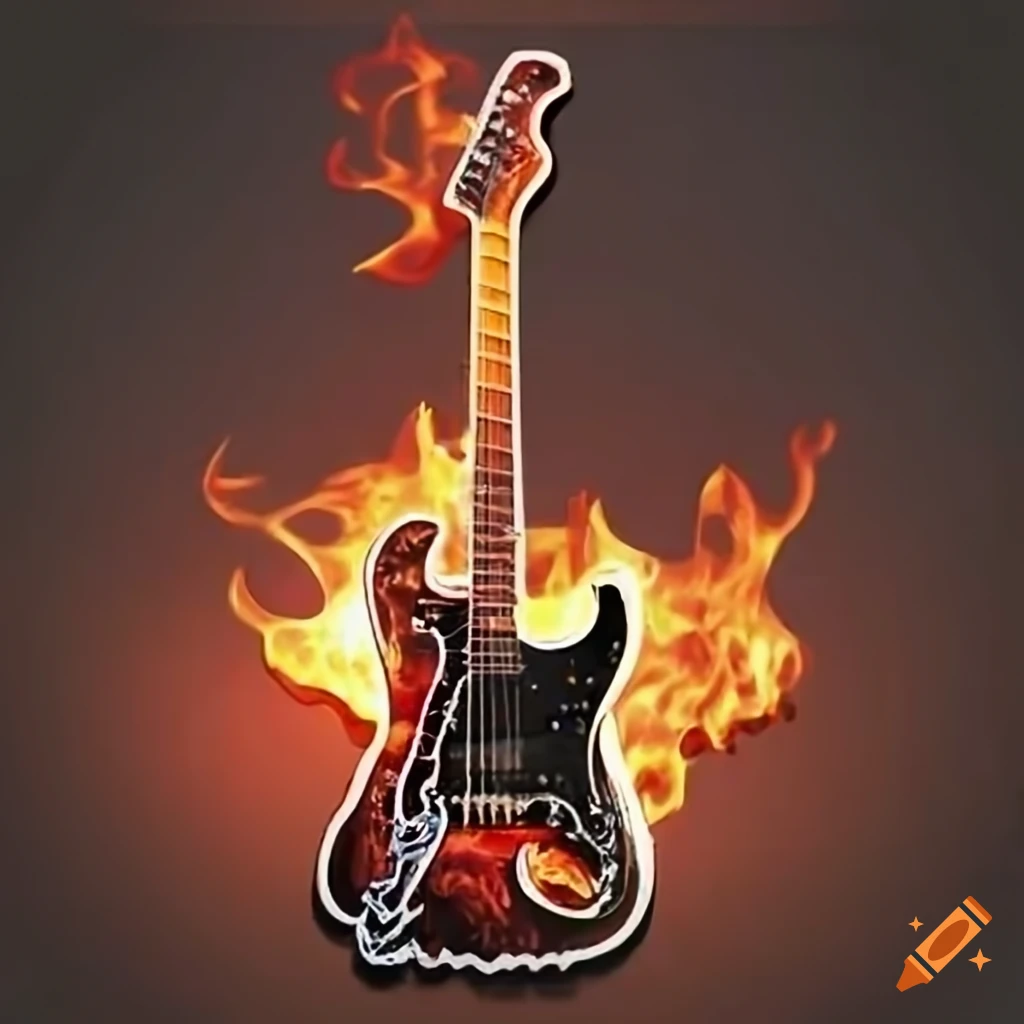 Fireball Electric Guitar - Rock On with Fire