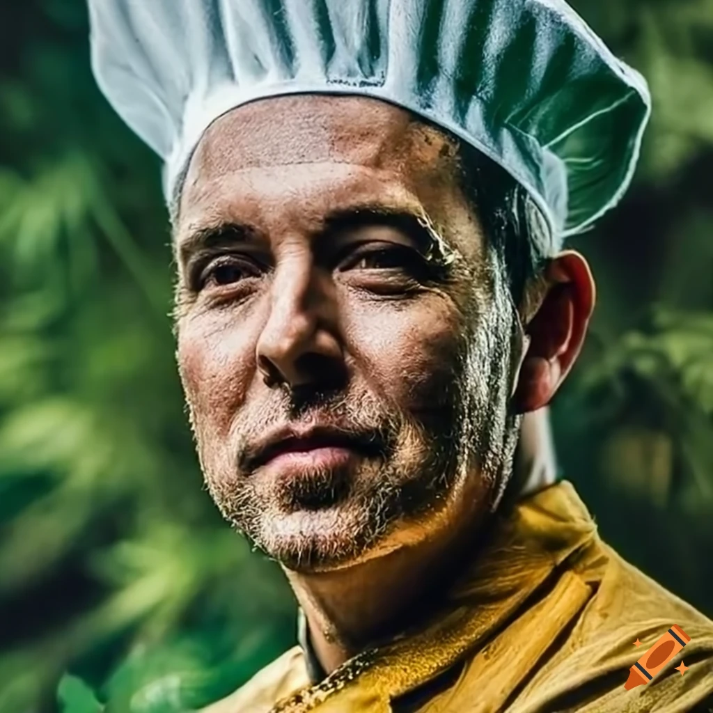 close-up-photo-of-a-chef-in-a-jungle-on-craiyon
