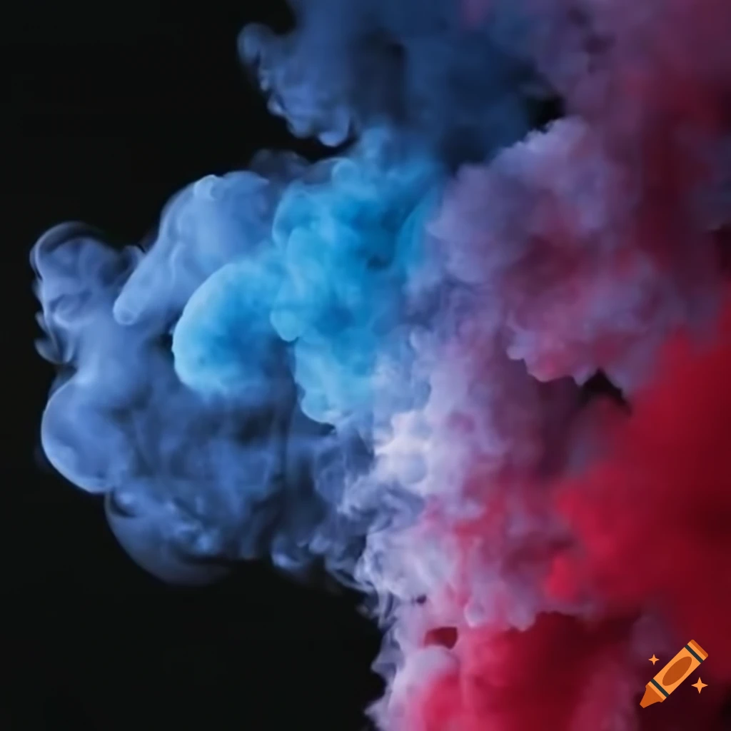 colorful smoke cloud