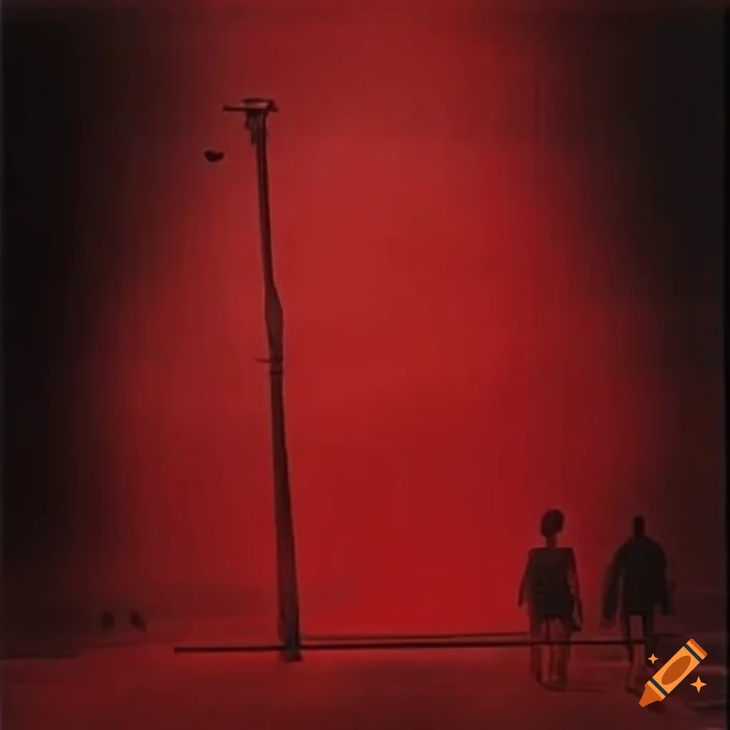 poster of a 1960 film with a red flag