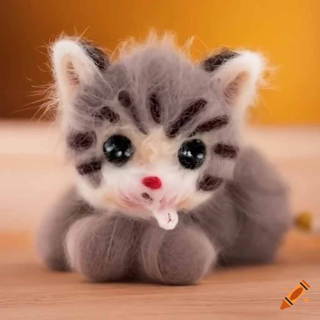 wool toy kitten