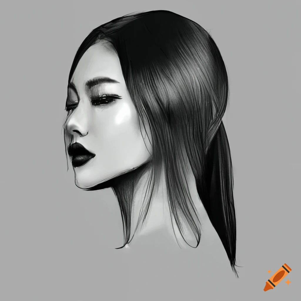 Woman Face Makeup Sketch Make Artist Stock Vector (Royalty Free) 1369869482  | Shutterstock