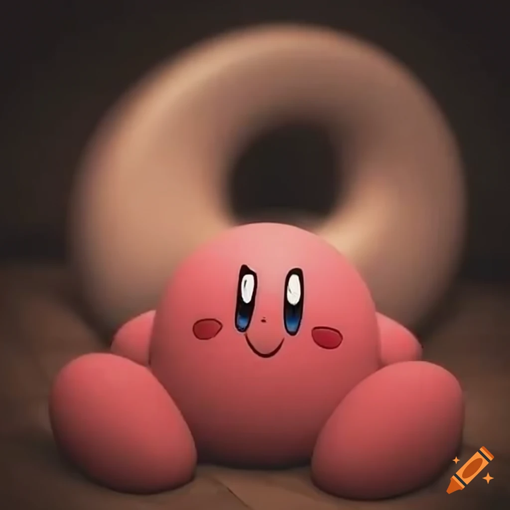 Closeup of kirby's big feet on Craiyon