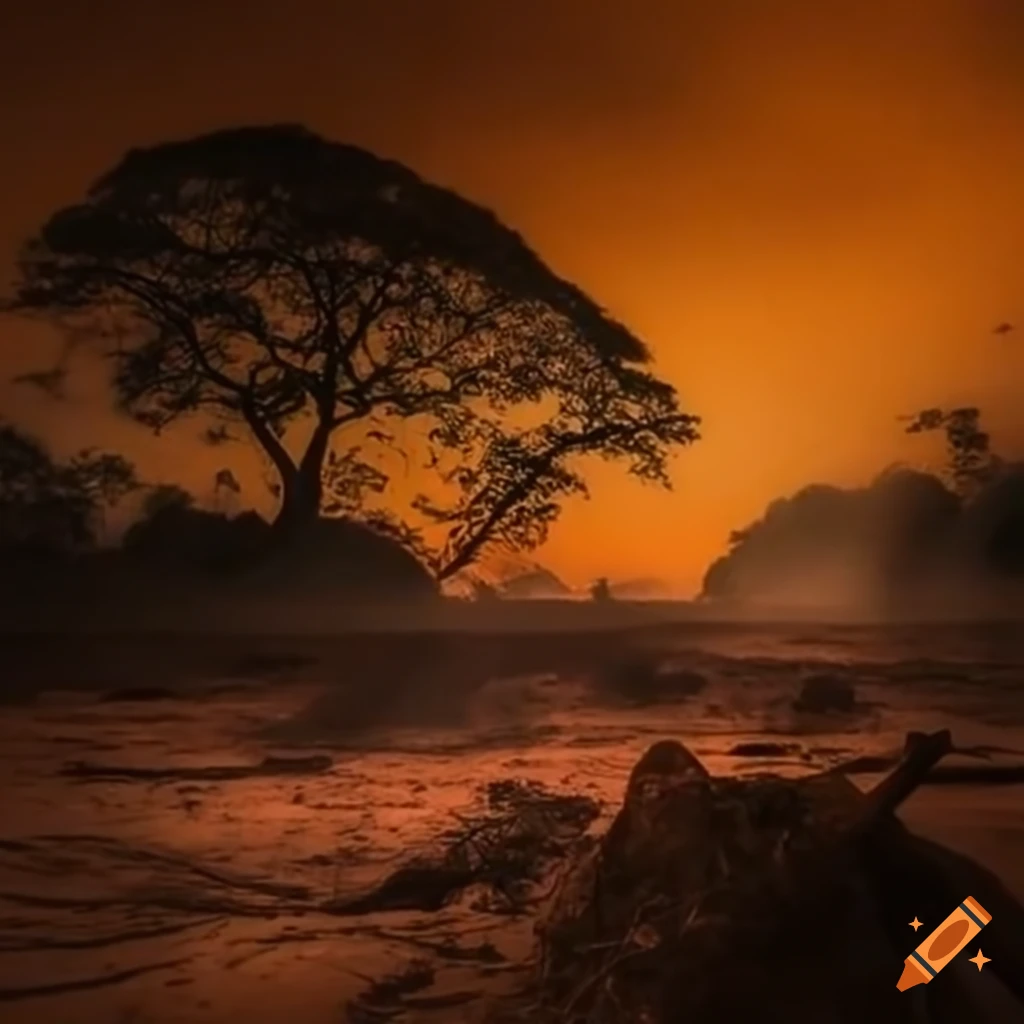 symbolic image of environmental destruction in Madagascar