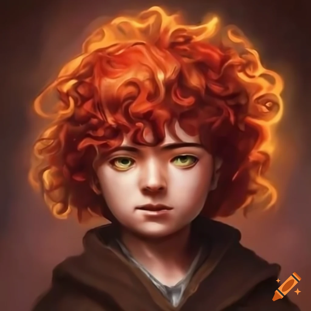 Image of a redhaired monk holding a bible on Craiyon