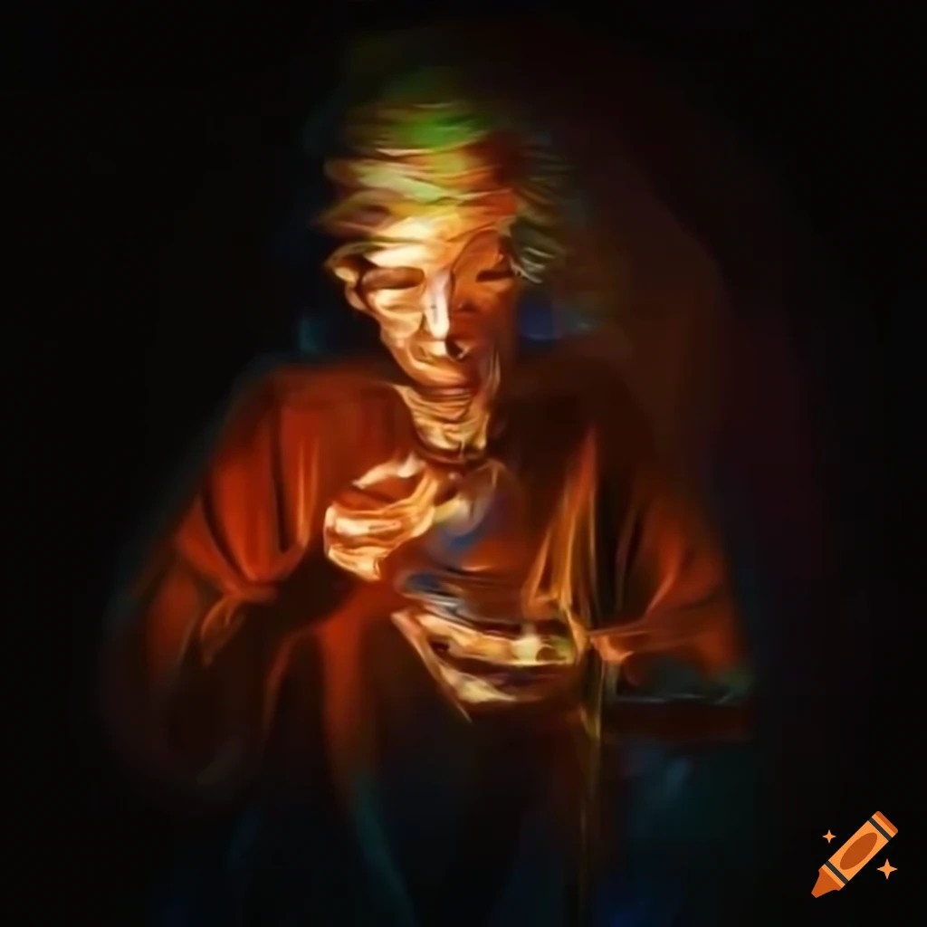 image of a man juggling shards of glass