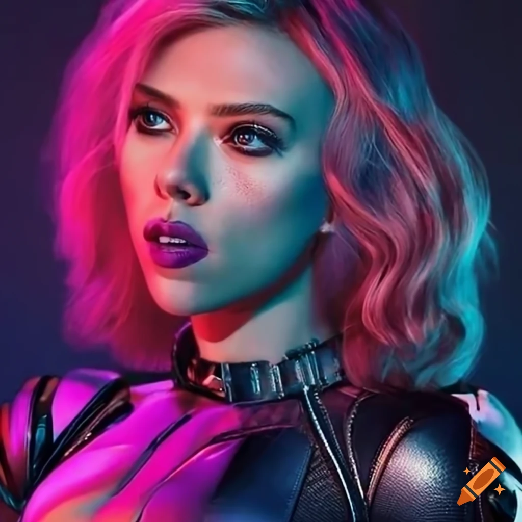 Cyberpunk style scarlett johansson on Craiyon
