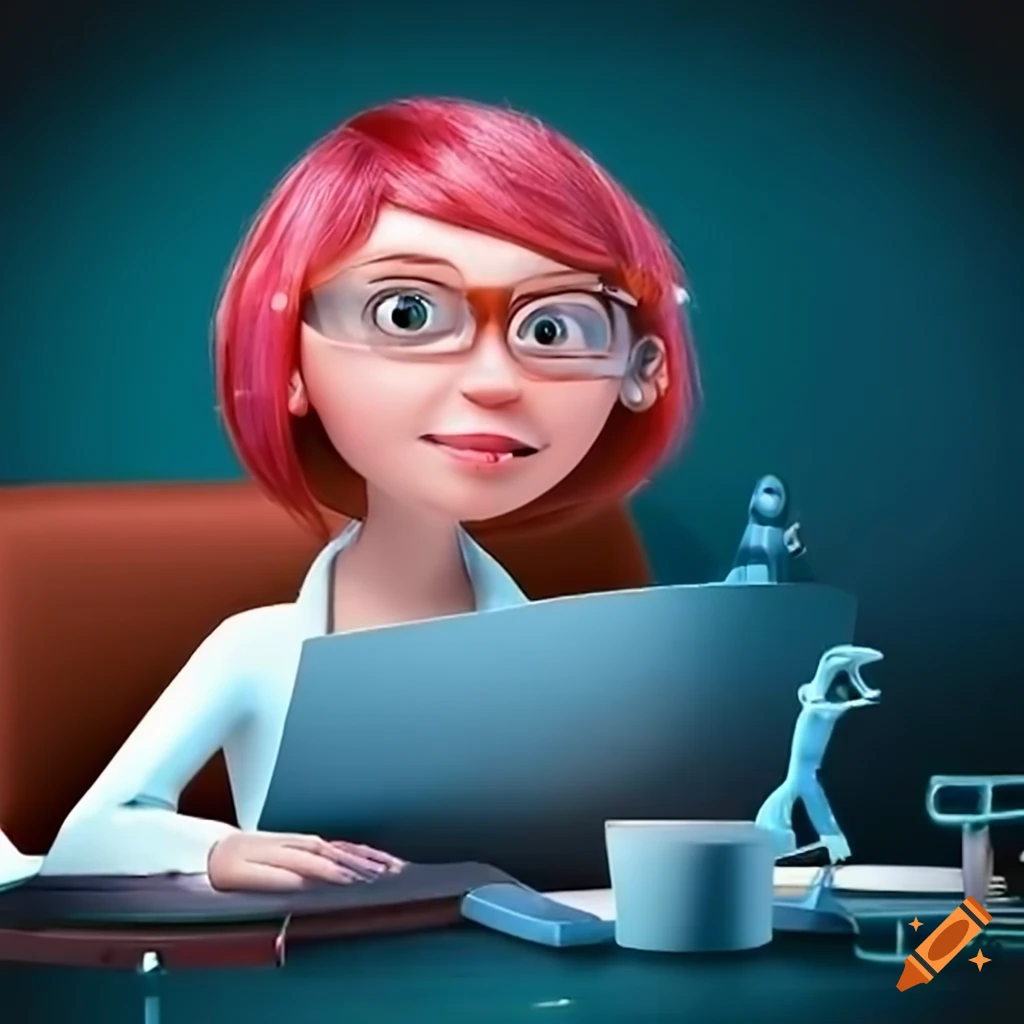 Portrait of a social scientist in a creative environment on Craiyon