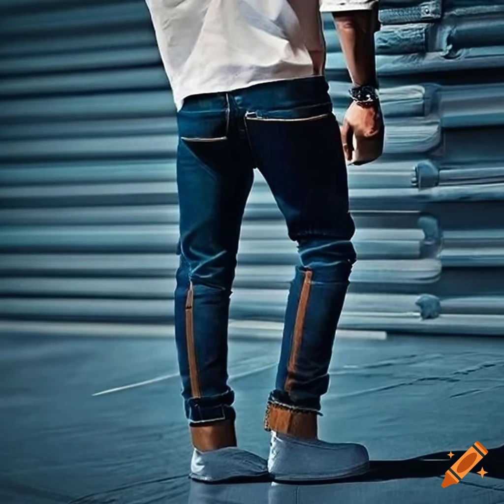 Trendy and stylish men's jeans design on Craiyon