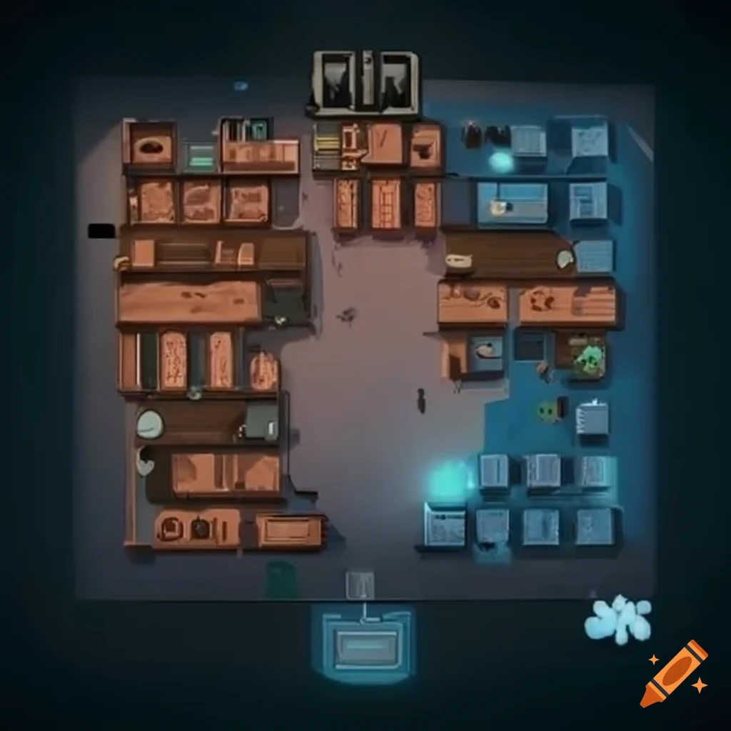 TPS game level in Venice layout