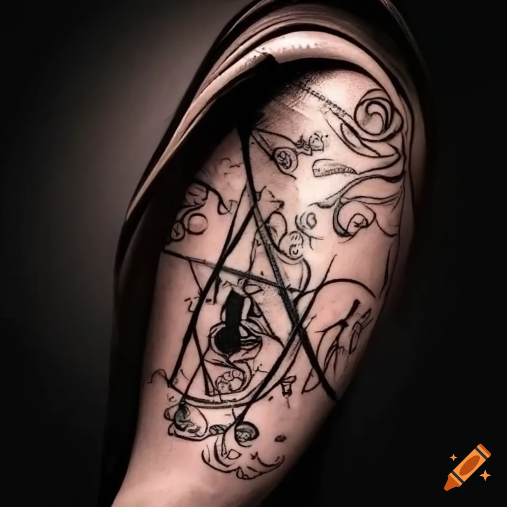 Libra Star Sign Tattoo-unique Tattoo Design Featuring The