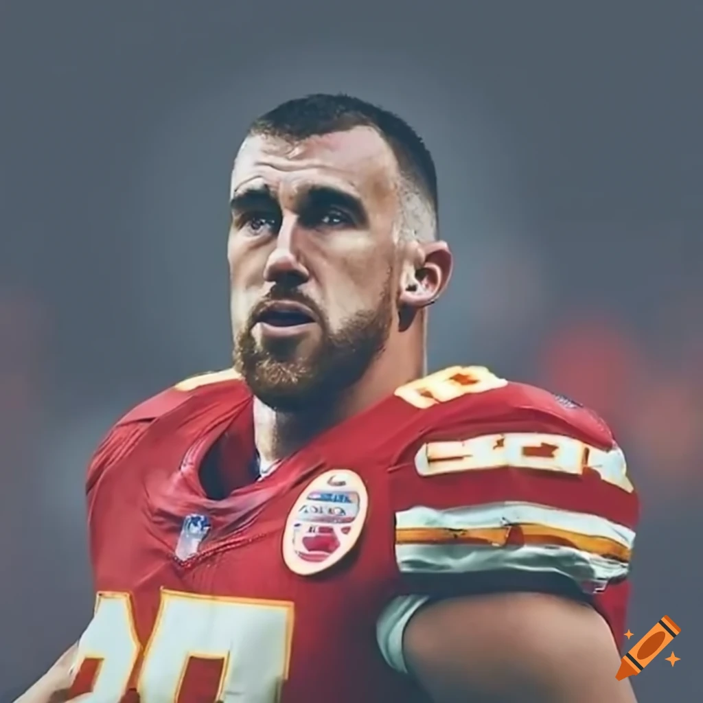 image of Travis Kelce injured in an American football game