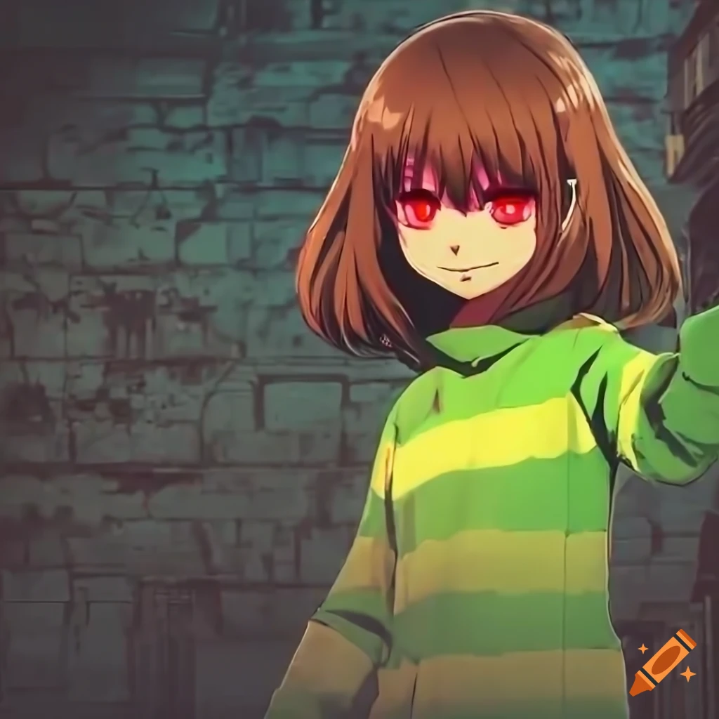 Artistic depiction of chara from undertale