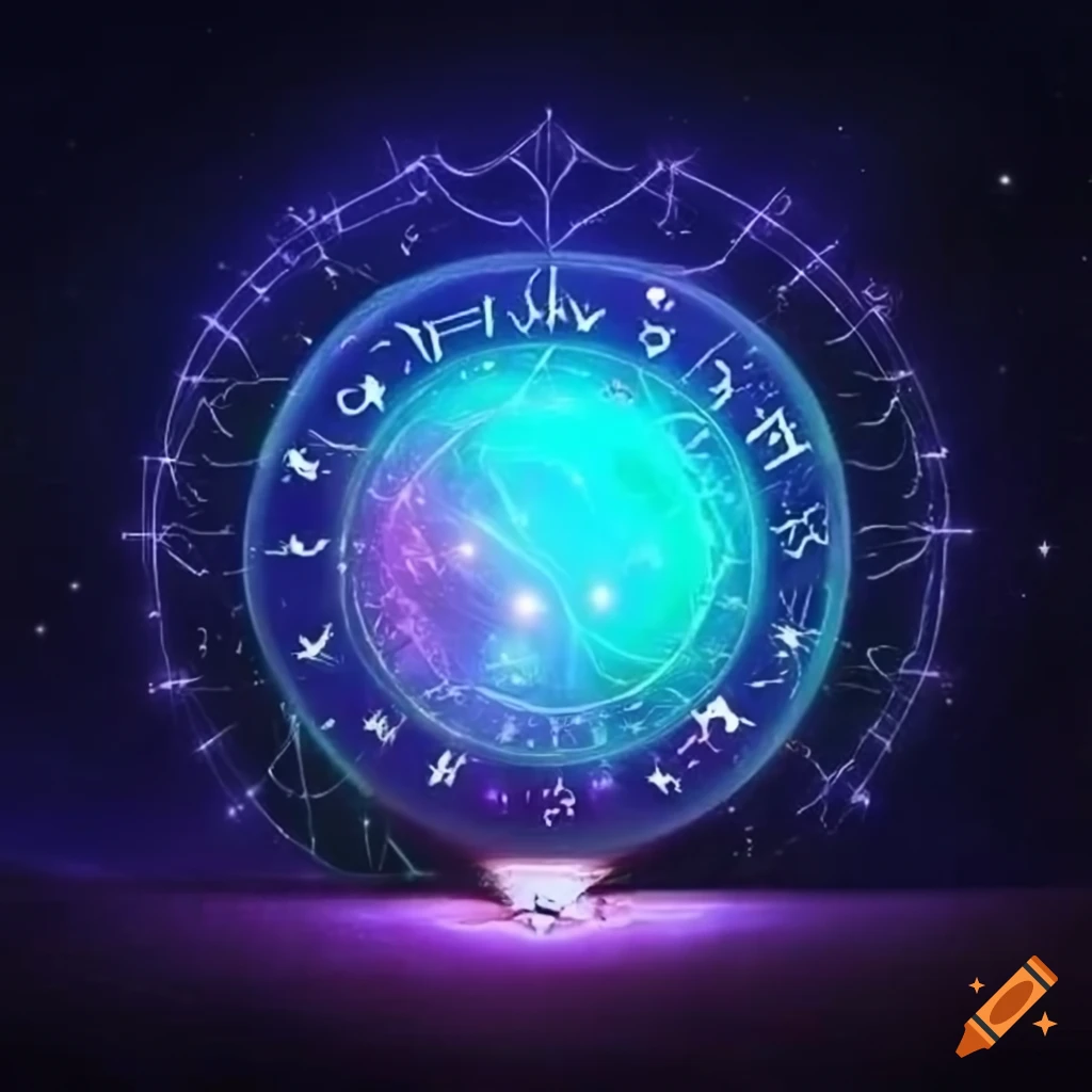 Interface design with mystical elements on craiyon