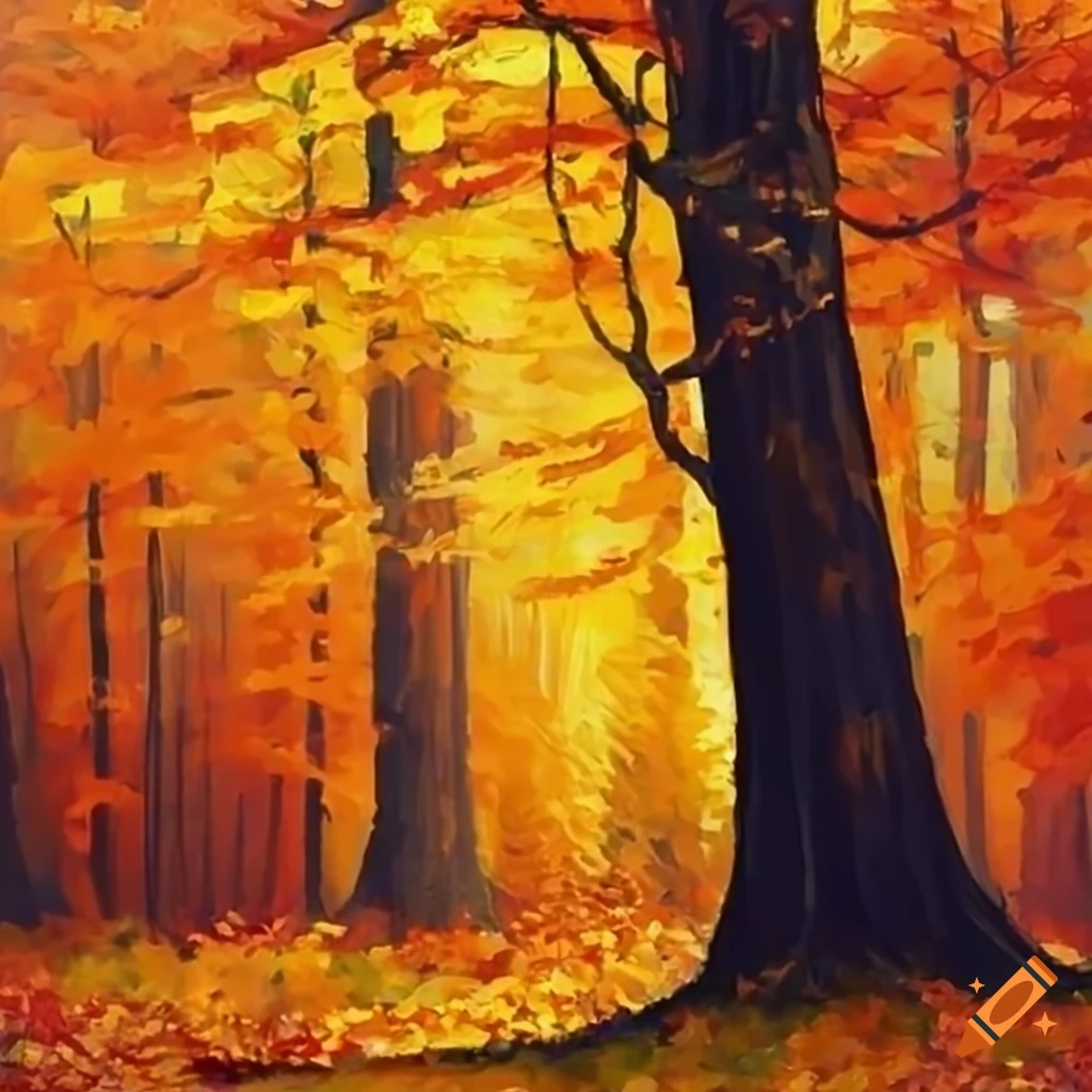 Painting Of A Fall Forest On Craiyon painting-of-a-fall-forest-on-craiyon