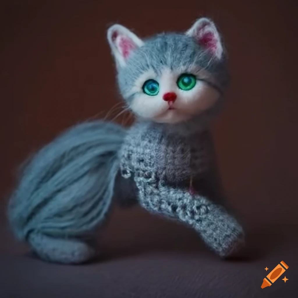 wool toy kitten