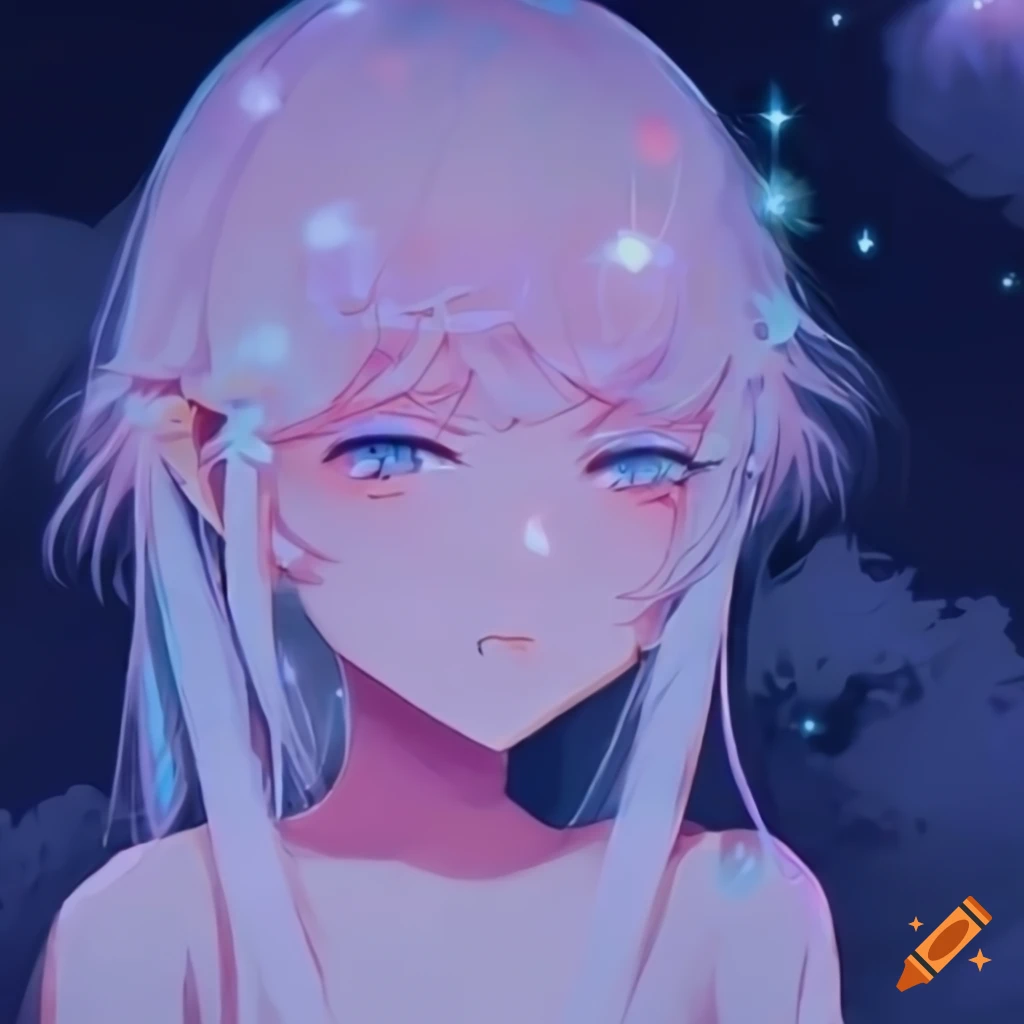 Profile picture of an ethereal anime girl on Craiyon