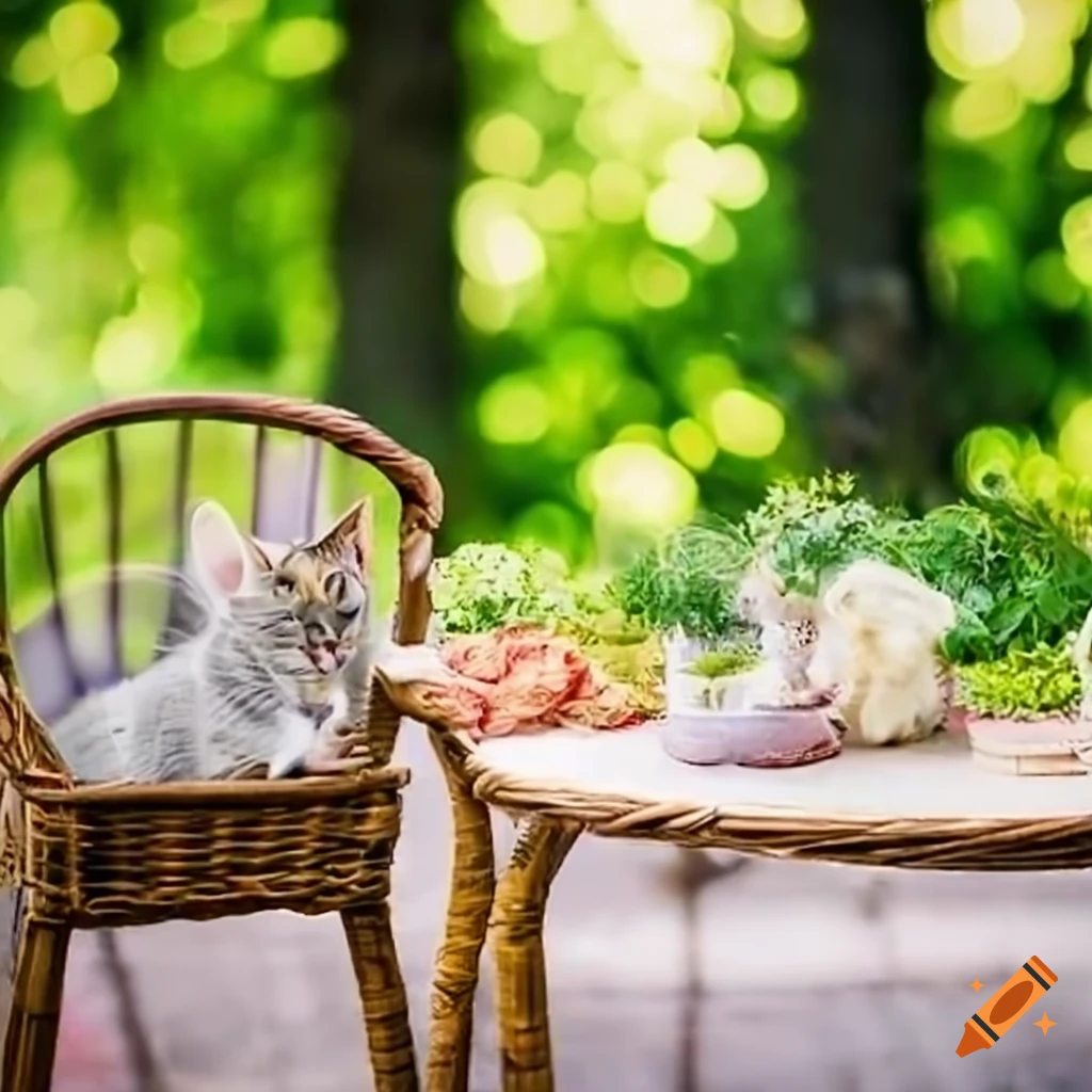 shabby chic patio with table and chairs
