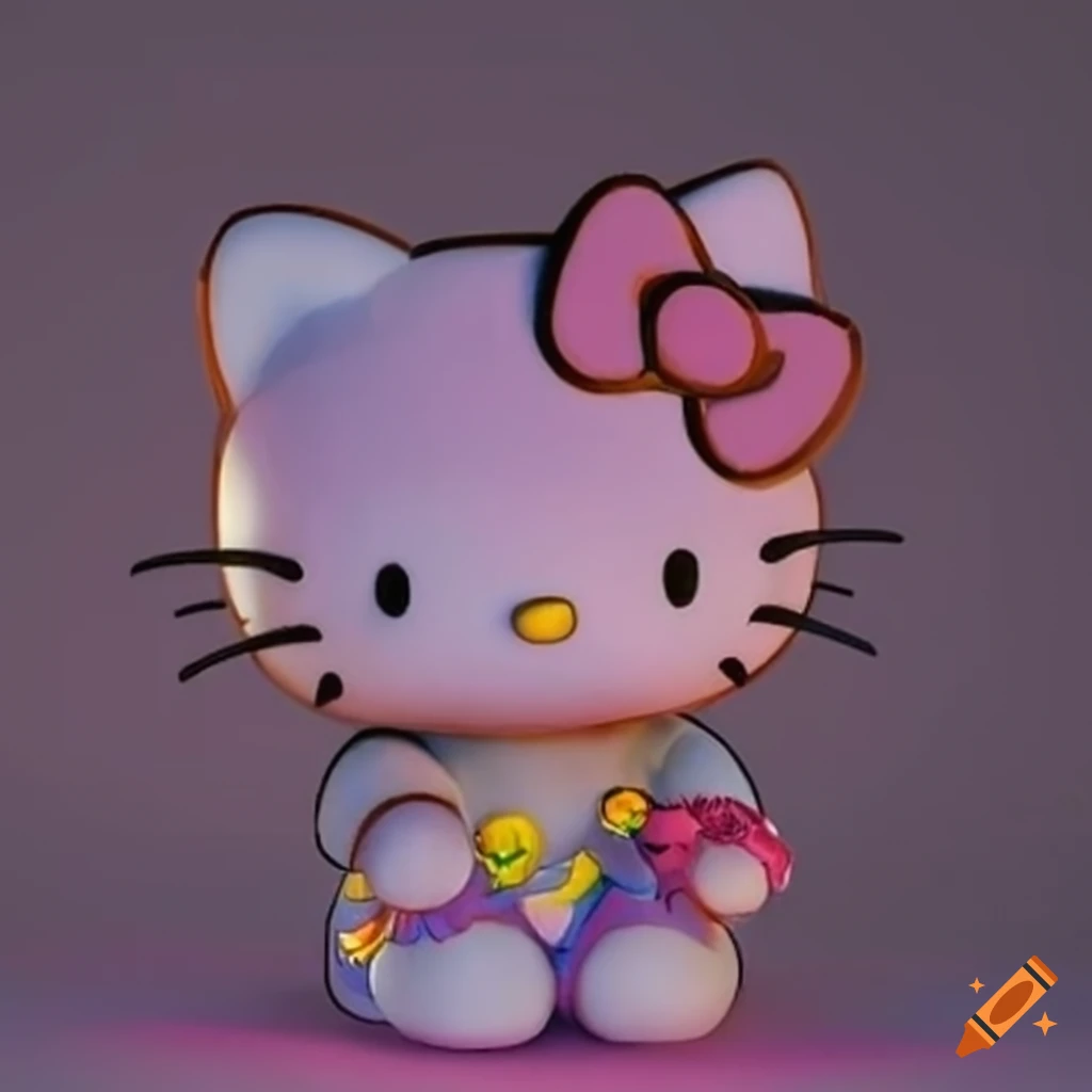 cute Hello Kitty illustration