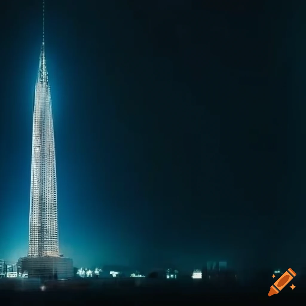 panoramic modern tower made of iron and glass
