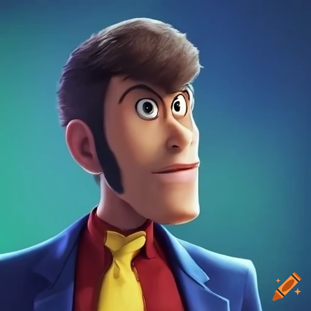 Lupin iii as a disney pixar character