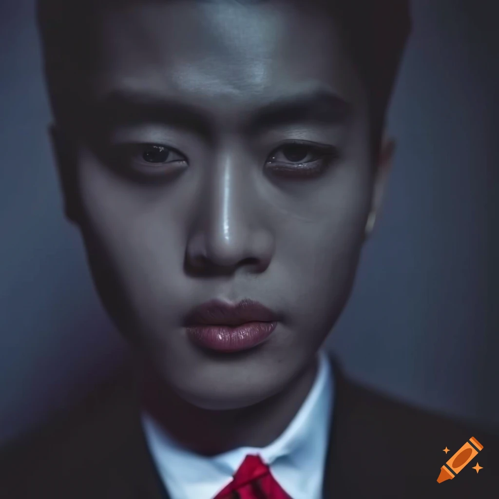 portrait of an Asian man in a black suit and red bowtie