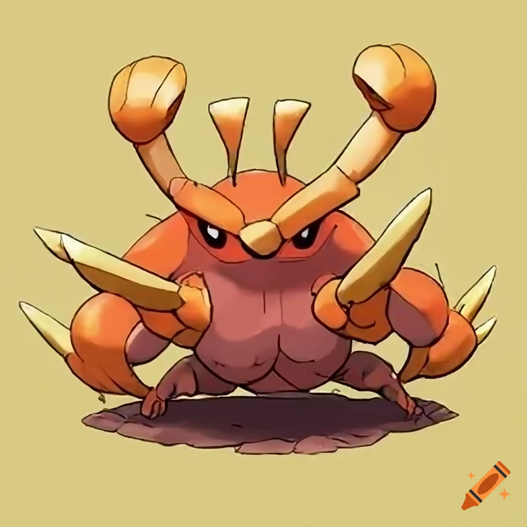image of a ground type Pokémon crustacean